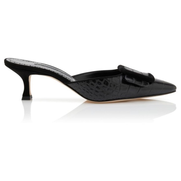 Manolo Blahnik Maysale 50mm mules - Brand New ** - Picture 3 of 12